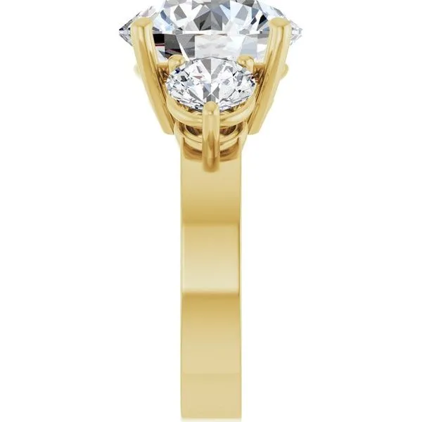 Three-Stone Engagement Ring Image 4 House of Silva Wooster, OH