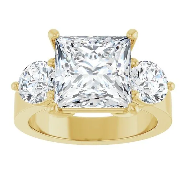 Three-Stone Engagement Ring Image 3 Clater Jewelers Louisville, KY