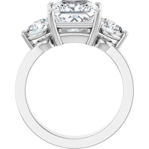Three-Stone Engagement Ring Image 2 Arezzo Jewelers Elmwood Park, IL