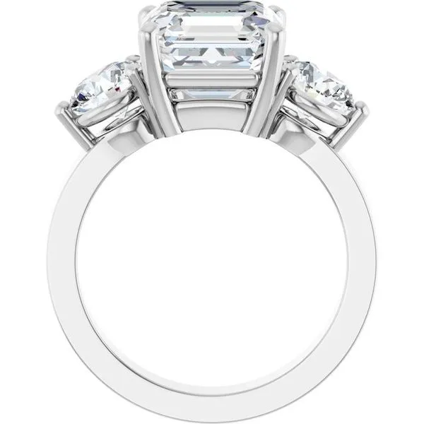 Three-Stone Engagement Ring Image 2 Collard Jewelers League City, TX
