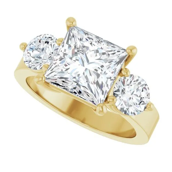 Three-Stone Engagement Ring Image 5 Raleigh Diamond Fine Jewelry Raleigh, NC