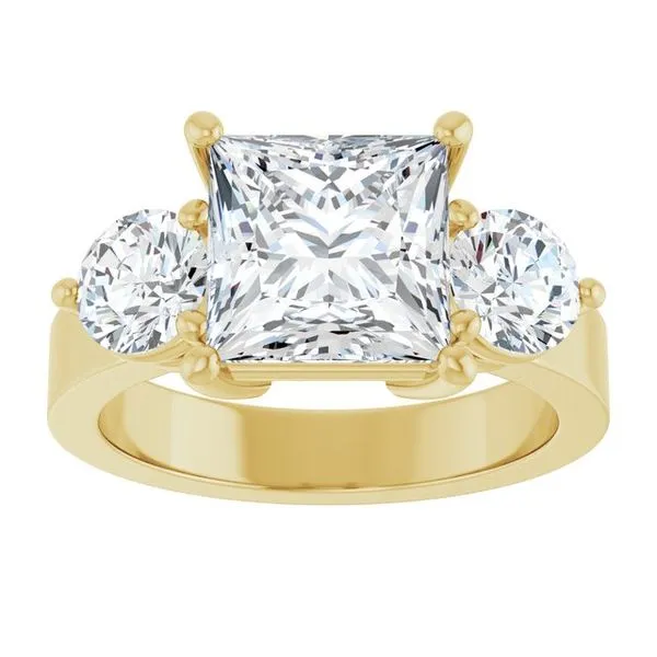 Three-Stone Engagement Ring Image 3 Northwood Jewelers Northwood, OH