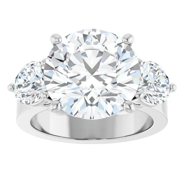 Three-Stone Engagement Ring Image 3 Jimmy Smith Jewelers Decatur, AL