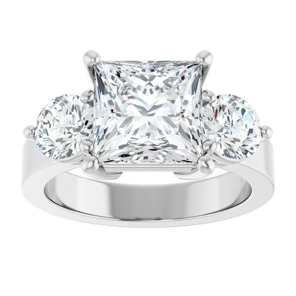 Three-Stone Engagement Ring Image 3 Austin's Fine Diamonds & Jewelry Lyndhurst, NJ