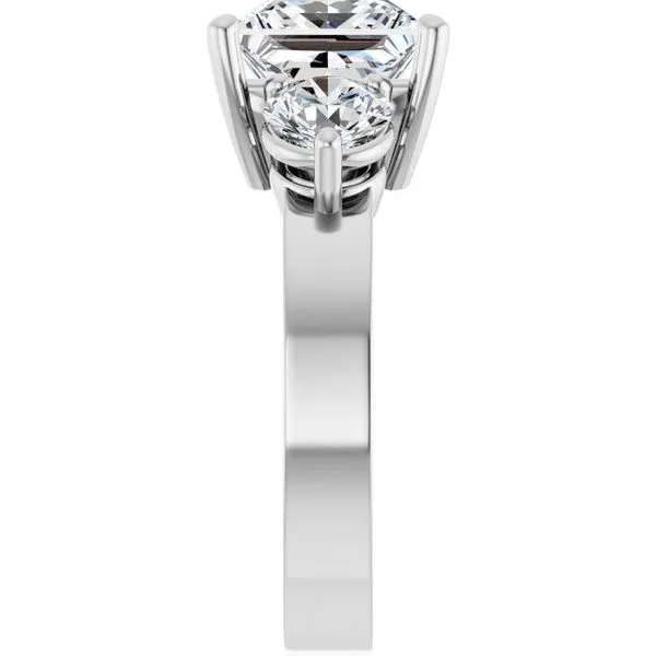 Three-Stone Engagement Ring Image 4 Austin's Fine Diamonds & Jewelry Lyndhurst, NJ