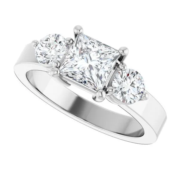 Three-Stone Engagement Ring Image 5 Northwood Jewelers Northwood, OH