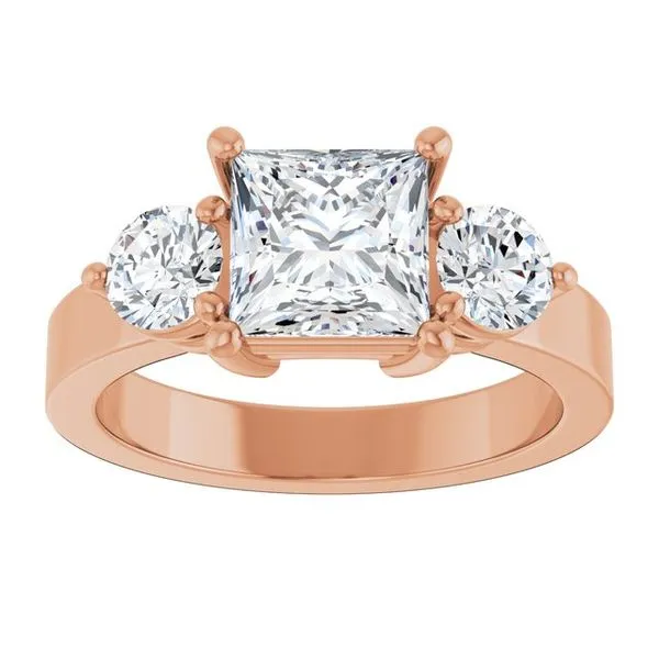 Three-Stone Engagement Ring Image 3 Rox Atlanta Jewelers Decatur, GA