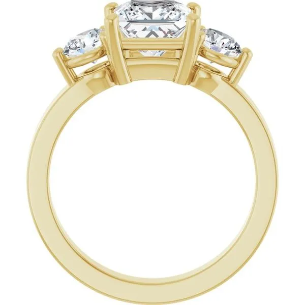 Three-Stone Engagement Ring Image 2 Jimmy Smith Jewelers Decatur, AL