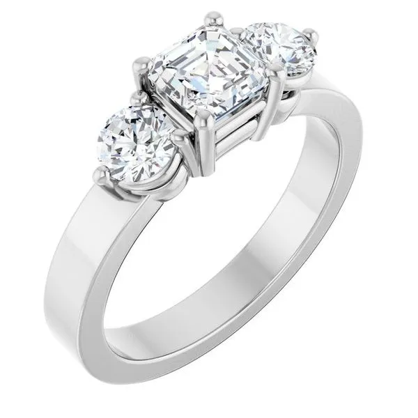 Three-Stone Engagement Ring Clater Jewelers Louisville, KY