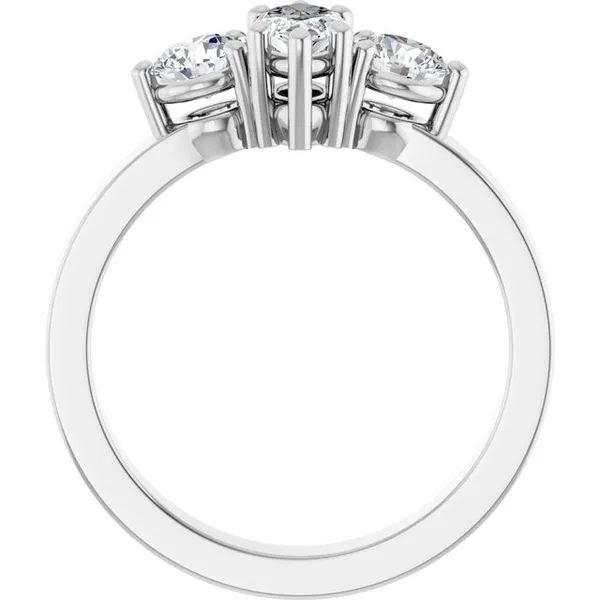 Three-Stone Engagement Ring Image 2 Northwood Jewelers Northwood, OH