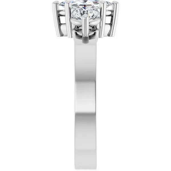 Three-Stone Engagement Ring Image 4 Northwood Jewelers Northwood, OH