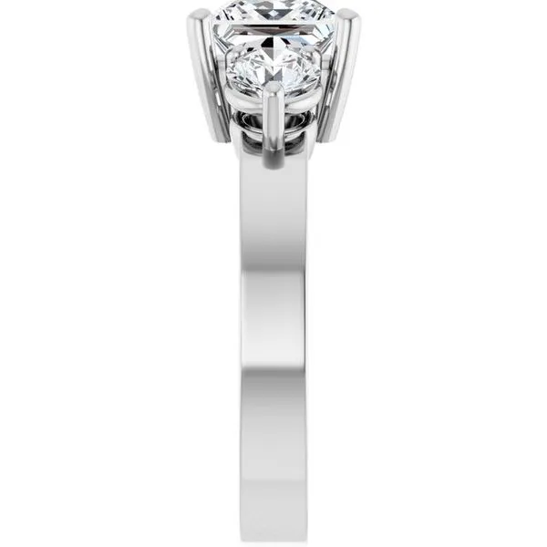 Three-Stone Engagement Ring Image 4 Arezzo Jewelers Elmwood Park, IL