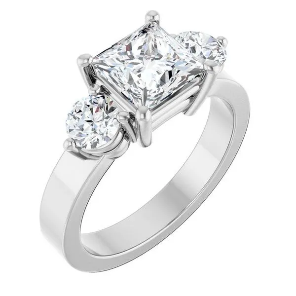 Three-Stone Engagement Ring Clater Jewelers Louisville, KY
