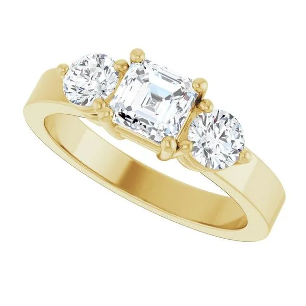 Three-Stone Engagement Ring Image 5 The Ring Austin Round Rock, TX