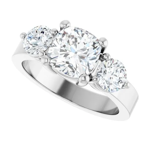 Three-Stone Engagement Ring Image 5 The Ring Austin Round Rock, TX