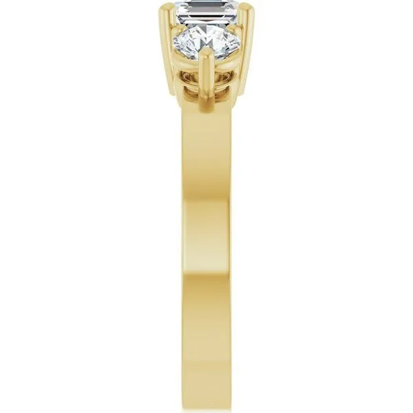 Three-Stone Engagement Ring Image 4 Northwood Jewelers Northwood, OH