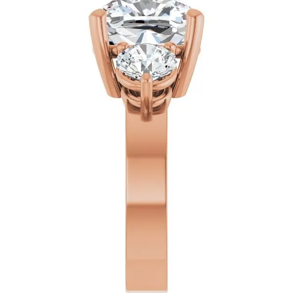 Three-Stone Engagement Ring Image 4 Arezzo Jewelers Elmwood Park, IL