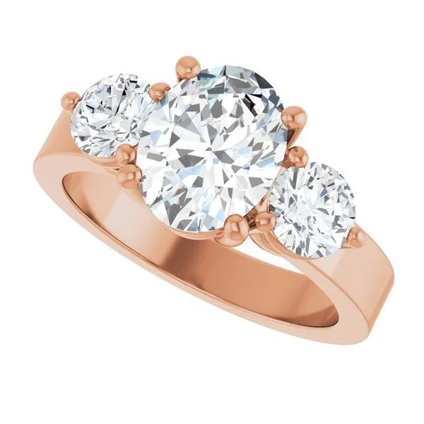 Three-Stone Engagement Ring Image 5 Clater Jewelers Louisville, KY