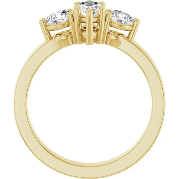 Three-Stone Engagement Ring Image 2 The Ring Austin Round Rock, TX