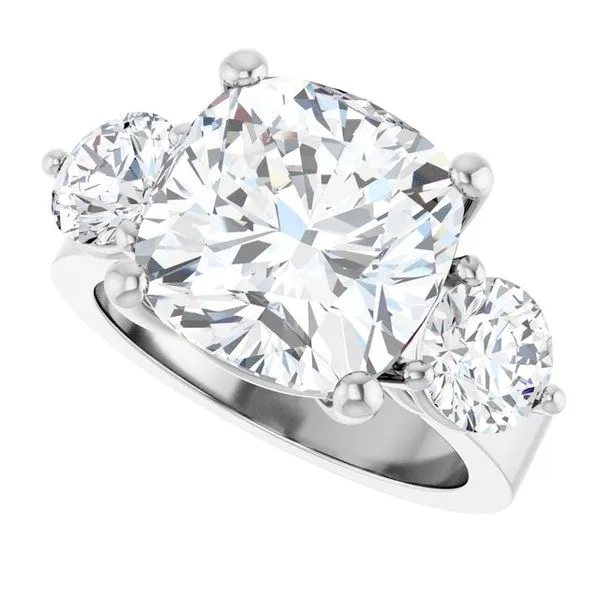 Three-Stone Engagement Ring Image 5 Clater Jewelers Louisville, KY