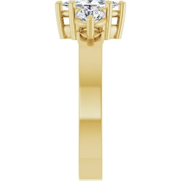 Three-Stone Engagement Ring Image 4 Austin's Fine Diamonds & Jewelry Lyndhurst, NJ