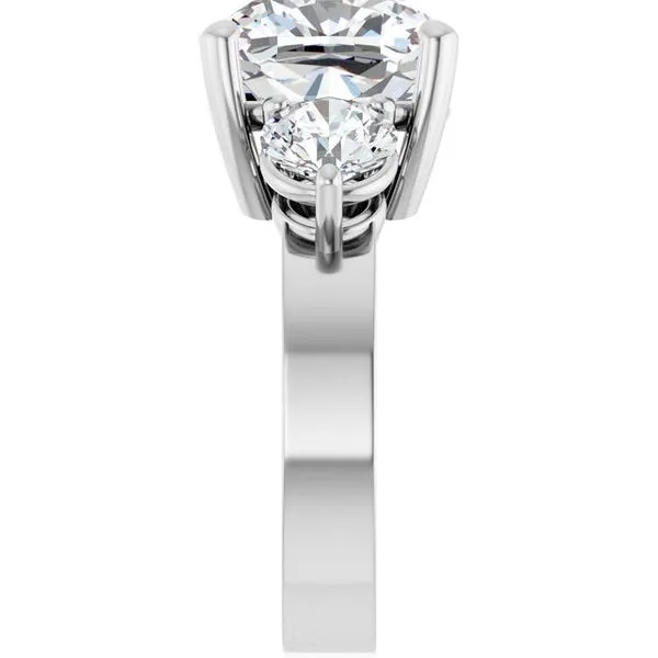 Three-Stone Engagement Ring Image 4 Collard Jewelers League City, TX