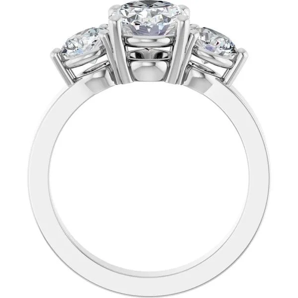 Three-Stone Engagement Ring Image 2 Arezzo Jewelers Elmwood Park, IL