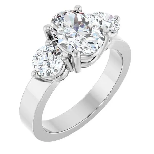 Three-Stone Engagement Ring Clater Jewelers Louisville, KY