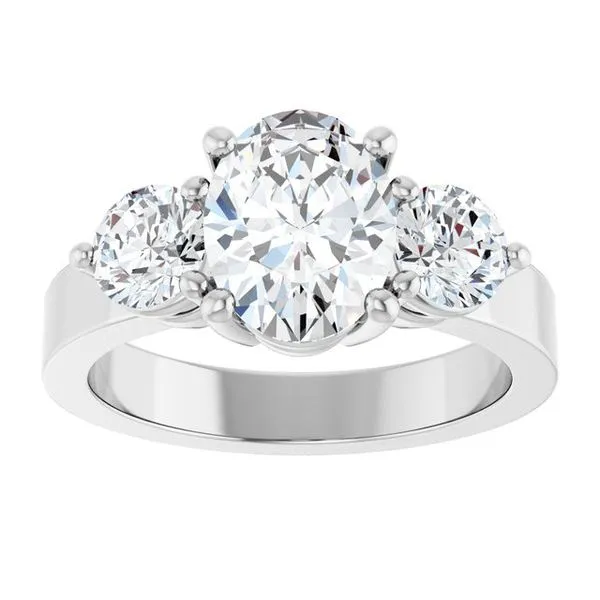 Three-Stone Engagement Ring Image 3 The Ring Austin Round Rock, TX