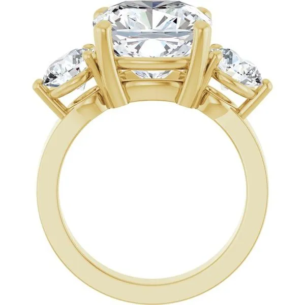 Three-Stone Engagement Ring Image 2 Arezzo Jewelers Elmwood Park, IL