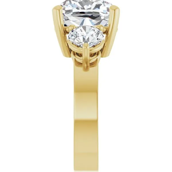 Three-Stone Engagement Ring Image 4 Northwood Jewelers Northwood, OH