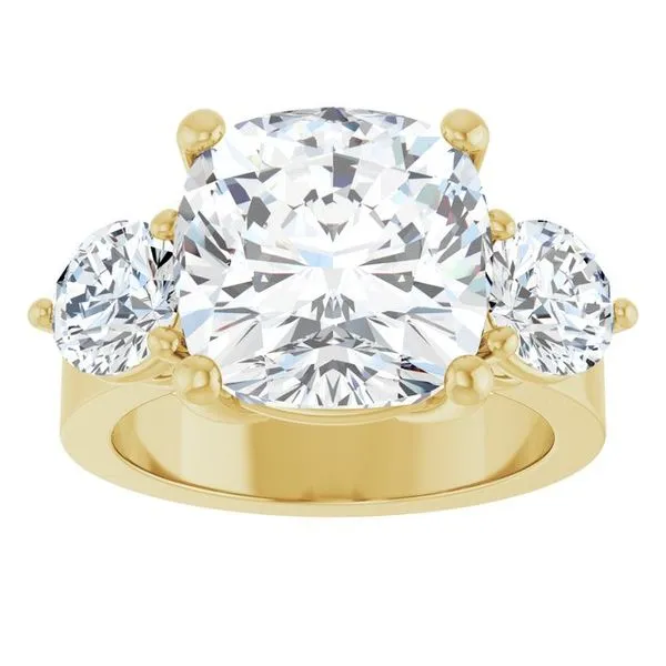 Three-Stone Engagement Ring Image 3 The Ring Austin Round Rock, TX