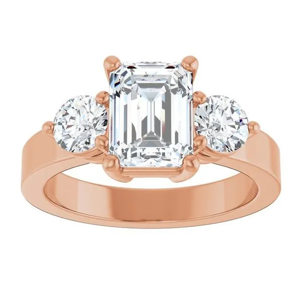 Three-Stone Engagement Ring Image 3 Jimmy Smith Jewelers Decatur, AL