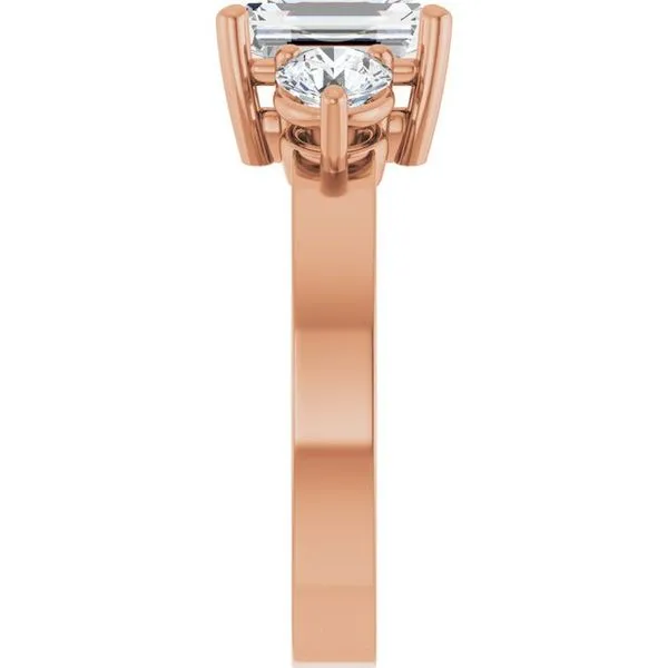 Three-Stone Engagement Ring Image 4 Arezzo Jewelers Elmwood Park, IL