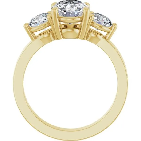 Three-Stone Engagement Ring Image 2 Clater Jewelers Louisville, KY