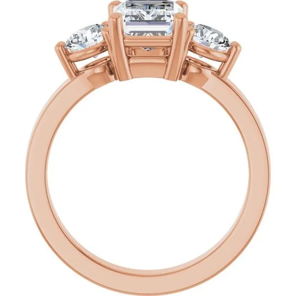 Three-Stone Engagement Ring Image 2 Michael Szwed Jewelers Longmeadow, MA