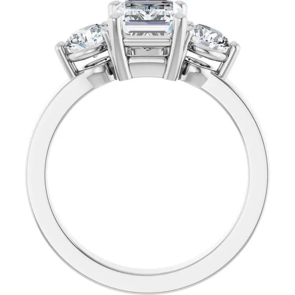 Three-Stone Engagement Ring Image 2 Northwood Jewelers Northwood, OH