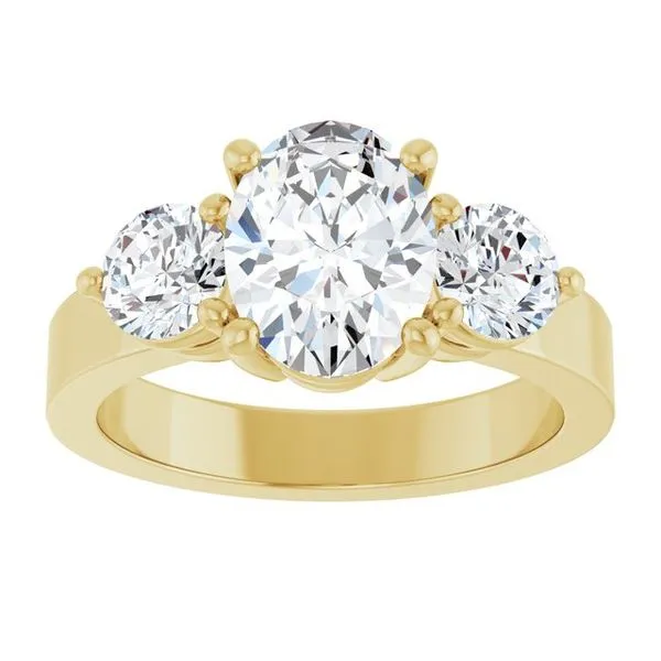Three-Stone Engagement Ring Image 3 Witt's Jewelry Wayne, NE