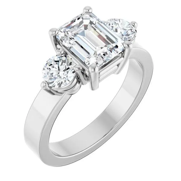 Three-Stone Engagement Ring Clater Jewelers Louisville, KY