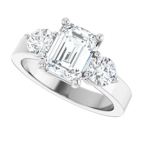 Three-Stone Engagement Ring Image 5 The Ring Austin Round Rock, TX