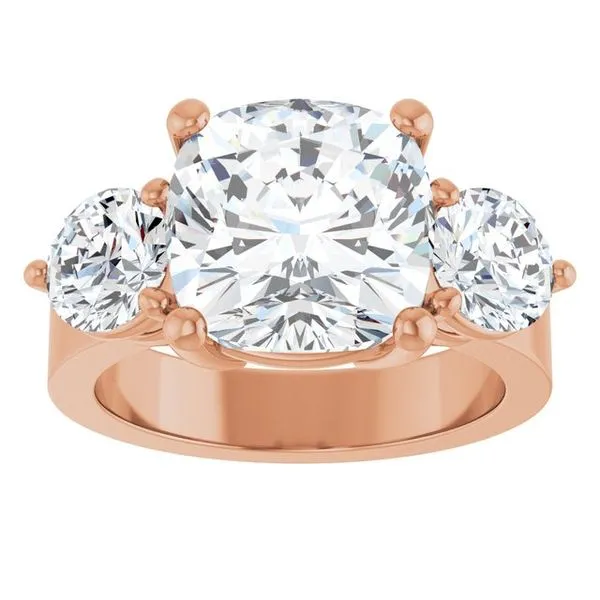 Three-Stone Engagement Ring Image 3 Austin's Fine Diamonds & Jewelry Lyndhurst, NJ