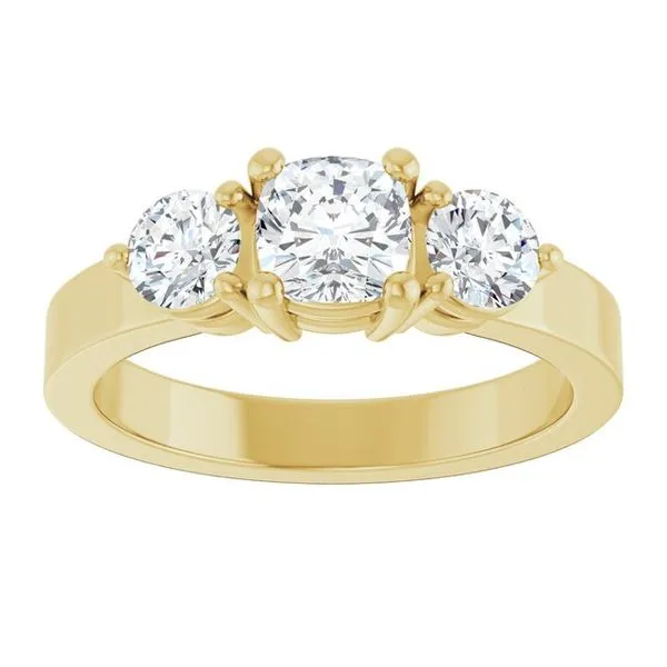 Three-Stone Engagement Ring Image 3 Austin's Fine Diamonds & Jewelry Lyndhurst, NJ