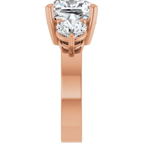 Three-Stone Engagement Ring Image 4 Collard Jewelers League City, TX