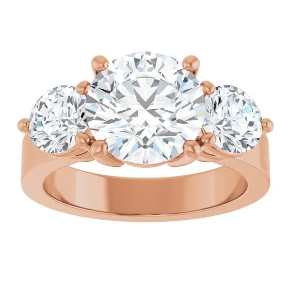 Three-Stone Engagement Ring Image 3 The Ring Austin Round Rock, TX