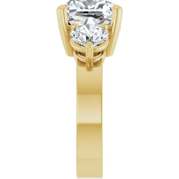 Three-Stone Engagement Ring Image 4 Northwood Jewelers Northwood, OH