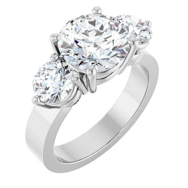 Three-Stone Engagement Ring Clater Jewelers Louisville, KY
