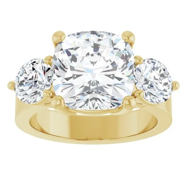 Three-Stone Engagement Ring Image 3 The Ring Austin Round Rock, TX