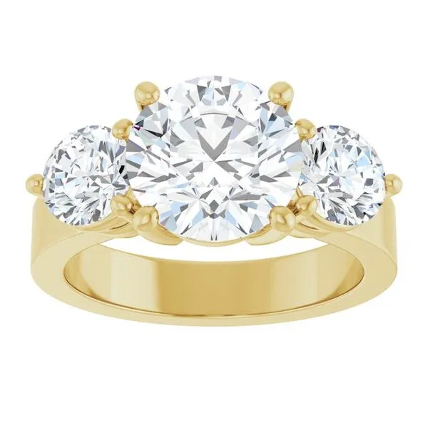 Three-Stone Engagement Ring Image 3 Raleigh Diamond Fine Jewelry Raleigh, NC