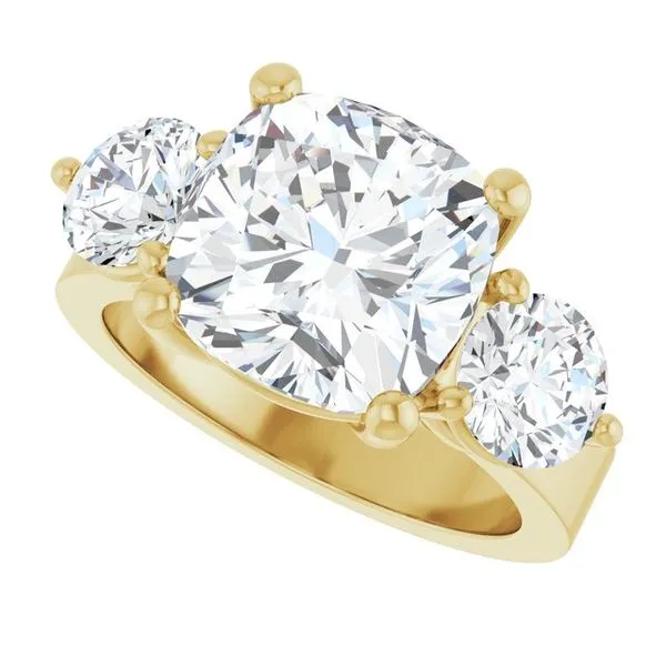 Three-Stone Engagement Ring Image 5 Northwood Jewelers Northwood, OH