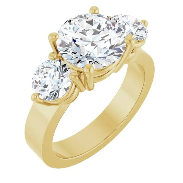 Three-Stone Engagement Ring Arezzo Jewelers Elmwood Park, IL